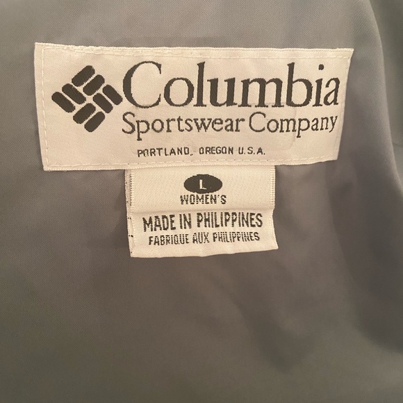 Columbia Blue/Beige Lined Windbreaker with Hood - Picture 9 of 10
